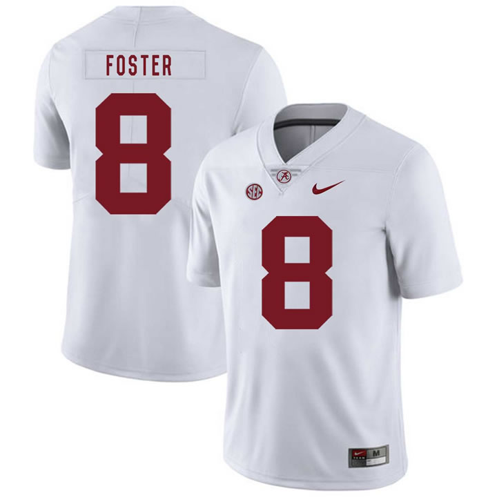 Alabama Crimson Tide 8 Robert Foster White Nike College Football Jersey Dzhi,We sell and wholesale Alabama Crimson Tide 8 Robert Foster White Nike College Football Jersey Dzhi on line form chian!